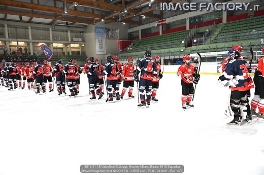 2019-11-16 Valpellice Bulldogs-Hockey Milano Bears 8413 Squadra